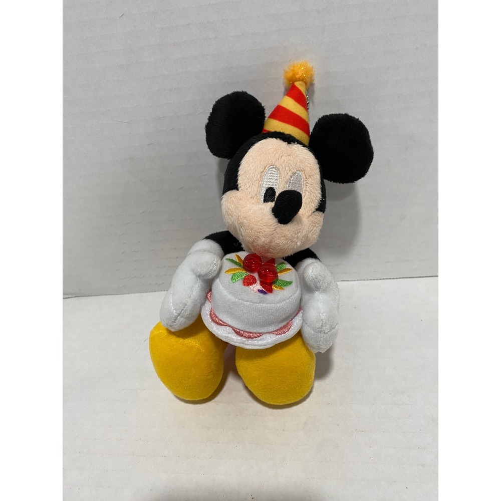 Disney Mickey Mouse Plush Tokyo Disney Resort Birthday Cake Keychain